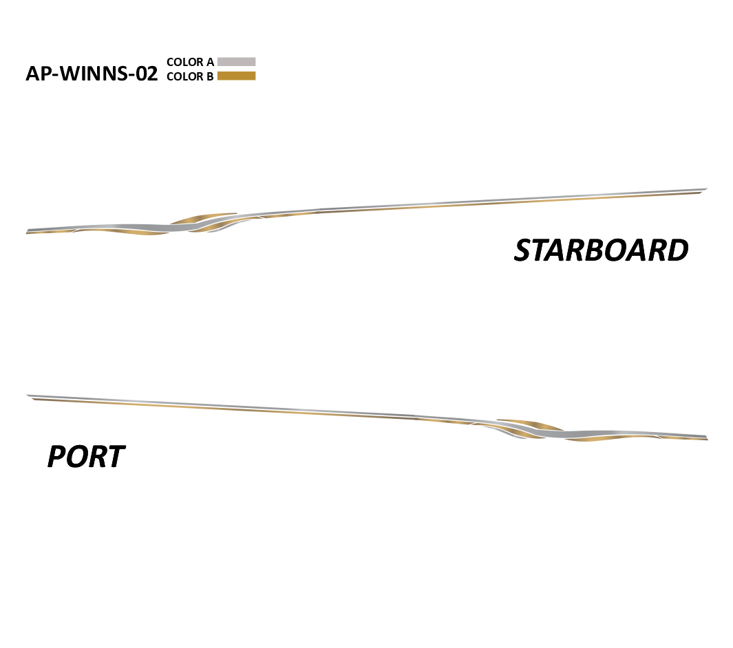 AP-WINNS-02 - Four Winns Series 2 Color Vinyl Boat Graphics Kit