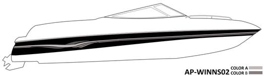 AP-WINNS02 - Four Winns 2 Color Vinyl Boat Graphics Kit