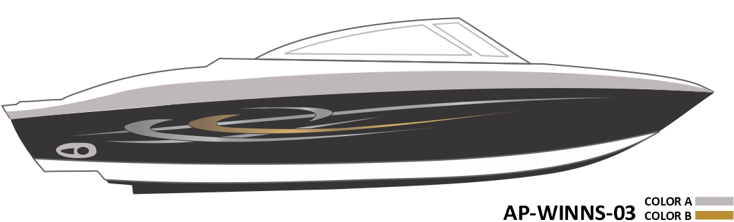 AP-WINNS-03 - Four Winns Series 2 Color Vinyl Boat Graphics Kit