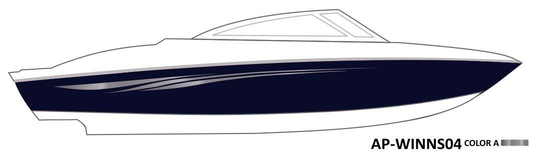 AP-WINNS04 - Four Winns 1 Color Vinyl Boat Graphics Kit