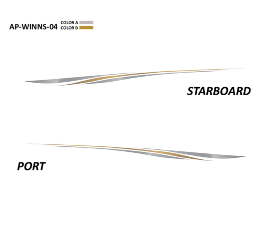 AP-WINNS-04 - Four Winns Series 2 Color Vinyl Boat Graphics Kit