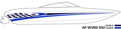 AP-WVRD-032 - Waverider Series 2 Color Vinyl Boat Graphics Kit
