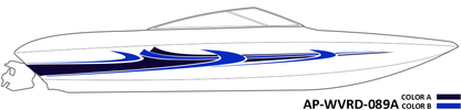 AP-WVRD-089A - Waverider Series 2 Color Vinyl Boat Graphics Kit