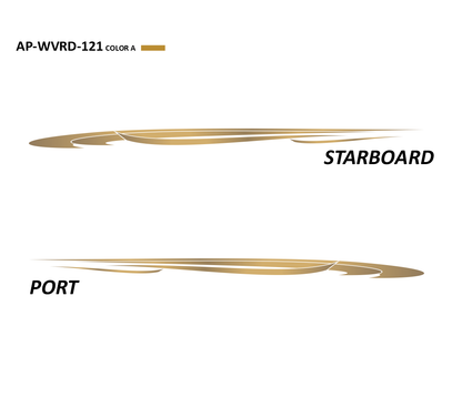 AP-WVRD-121 - Waverider Series 1 Color Vinyl Boat Graphics Kit