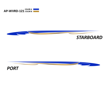 AP-WVRD-121 - Waverider Series 2 Color Vinyl Boat Graphics Kit