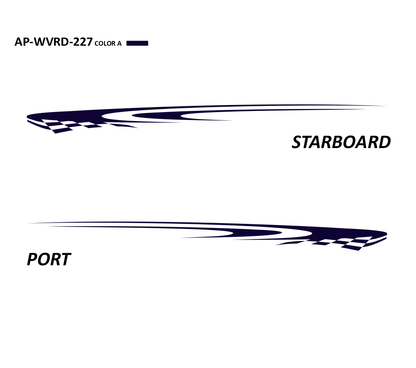 AP-WVRD-227 - Waverider Series 1 Color Vinyl Boat Graphics Kit