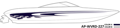 AP-WVRD-227 - Waverider Series 2 Color Vinyl Boat Graphics Kit