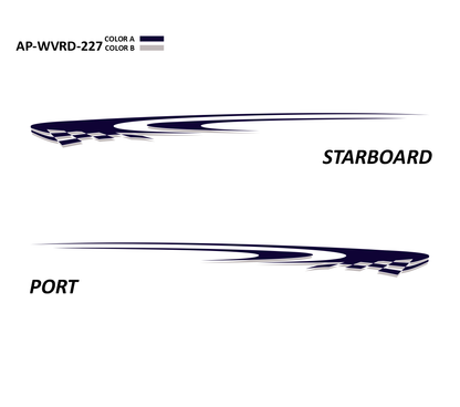 AP-WVRD-227 - Waverider Series 2 Color Vinyl Boat Graphics Kit