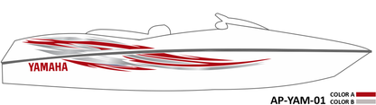 AP-YAM-01 - Yamaha Series 2 Color Vinyl Boat Graphics Kit