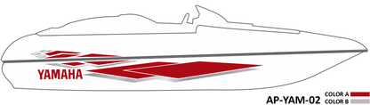 AP-YAM-02 - Yamaha Series 2 Color Vinyl Boat Graphics Kit