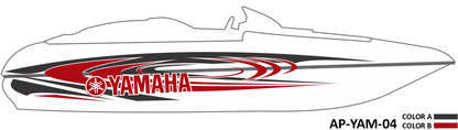 AP-YAM-04 - Yamaha Series 2 Color Vinyl Boat Graphics Kit