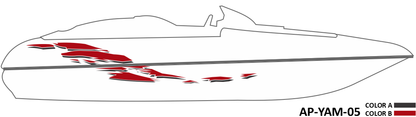 AP-YAM-05 - Yamaha Series 2 Color Vinyl Boat Graphics Kit