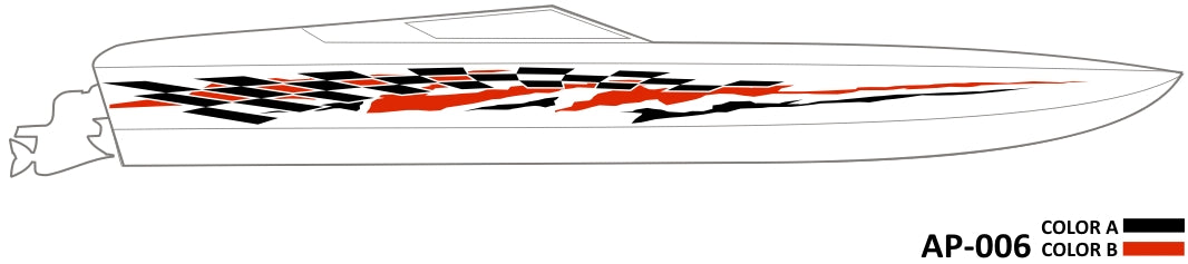 AP-006 - 2 Color Vinyl Boat Graphics Kit – Raceline Digital