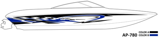 AP-780 - 2 Color Vinyl Boat Graphics Kit