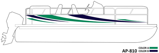 AP-810 - 2 Color Vinyl Boat Graphics Kit