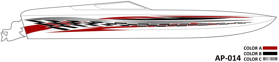 AP-014 - 3 Color Vinyl Boat Graphics Kit – Raceline Digital