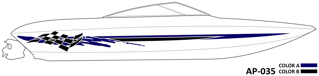 AP-AFSH-035 - Aftershock Series 2 Color Vinyl Boat Graphics Kit ...
