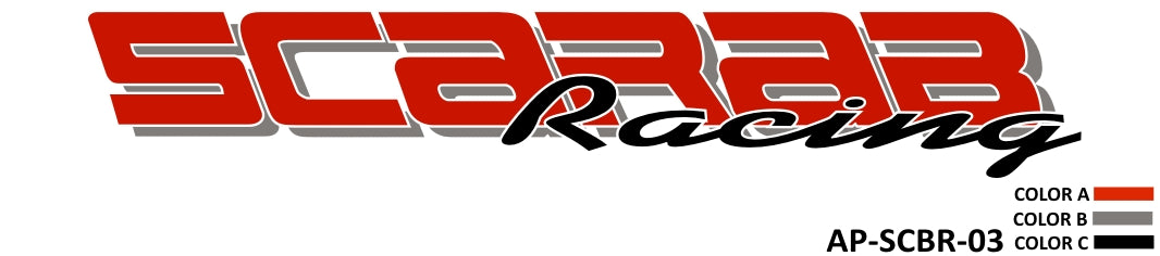 AP-SCBR-03 - Scarab Racing 3 Color Vinyl Logo