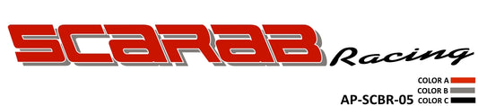 AP-SCBR-05 - Scarab Racing 3 Color Vinyl Logo