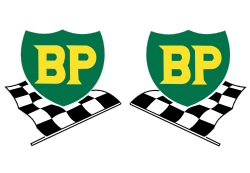 BP Racing Sponsor Decal Set - Each 5" x 5"