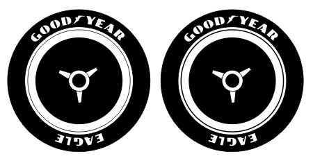 Stencil Set - 17 Inch Wheel Good Year Large 'Billboard'