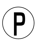 "P" Class Entry Marking Decal Set - 7" Round